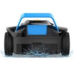 Load image into Gallery viewer, Rear view of AIRROBO CP02 official refurbished robotic pool cleaner with carrying handle and wheels