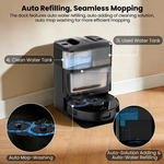 Load image into Gallery viewer, (2026 Upgrade)AIRROBO M2 Robot Vacuum and Mop Combo Auto Mop Cleaning and Drying, 15,000Pa Self-Refilling and Self-Emptying Base for 75 Days of Cleaning