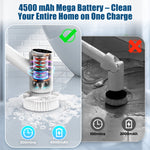 Load image into Gallery viewer, AIRROBO CB100 Electric Spin Scrubber Cordless Electric Scrubber for Cleaning, 300 Mins Runtime, 6 Brush Heads, 47" Adjustable Handle, IPX7 Waterproof for Bathroom, Kitchen, Floors, Tiles, Car Cleaning