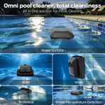 Load image into Gallery viewer, AIRROBO Pool Robot Cleaner 4in1 Omni CP400, Robot Pool Cleaner above Ground Pool and Inground Pool,with Pool Skimmer Robot