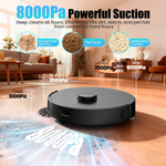 Load image into Gallery viewer, Airrobo Q20+ Robot Vacuum and Mop Self Emptying& Refilling,8000Pa Powerful Suction, Precision Navigation,Multi-Surface, Pet Friendly