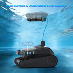 Load image into Gallery viewer, AIRROBO CP400 dual filtration system with 180 micron surface skimmer basket and 150 micron underwater filter for fine debris capture
