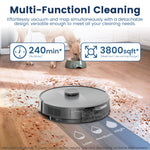 Load image into Gallery viewer, AIRROBO T25+ Robot Vacuum and Mop Cleaner - Self-Empty, 5500Pa Suction, Ultrasonic Carpet Detection
