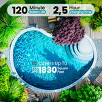 Load image into Gallery viewer, BOTLIFE PC10 Cordless Pool Robot Vacuum for Inground Pools, 5000 GPH Powerful Suction Robotic Pool Cleaner, Wall Climbing & Waterline Scrubbing, 120 Mins Runtime, Smart Navigation for Floor/Wall/Waterline