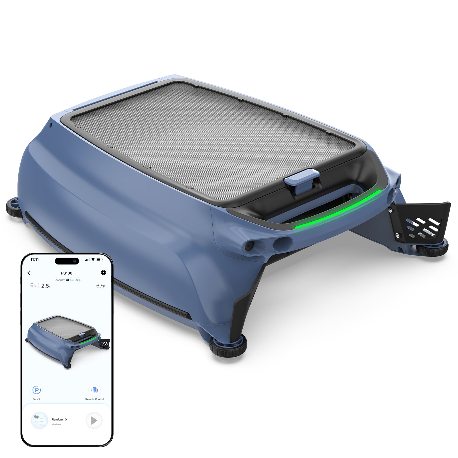 AIRROBO SP200 cordless robot pool cleaner with smart APP contral