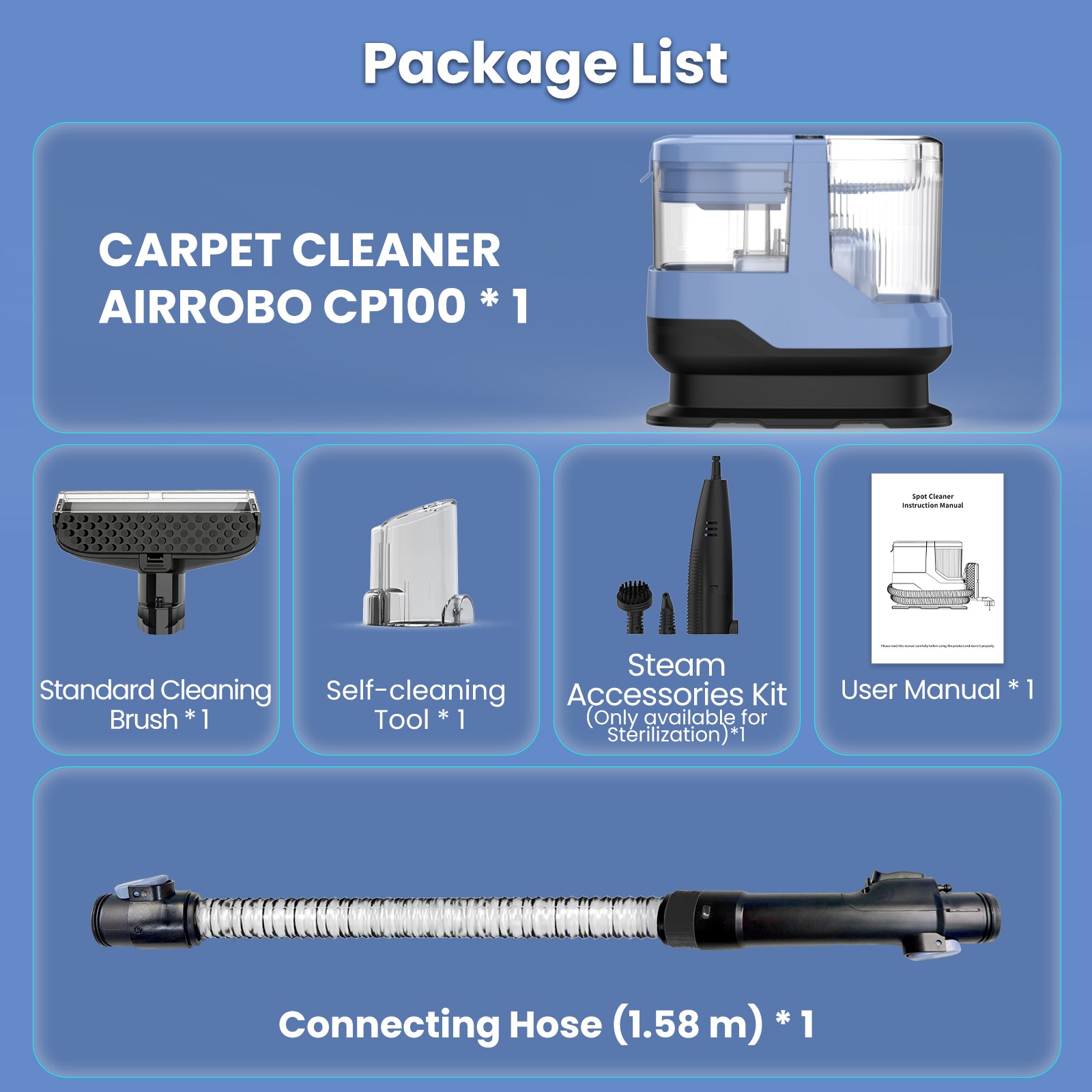 AIRROBO CP100 All-in-One Steam Sterilization Spot Cleaner