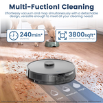 Load image into Gallery viewer, AIRROBO T25+ Robot Vacuum &amp; Mops - Self-Empty, 75-Day Hands-Free, 10000Pa Suction, Ultrasonic Carpet Detection, 180min Runtime
