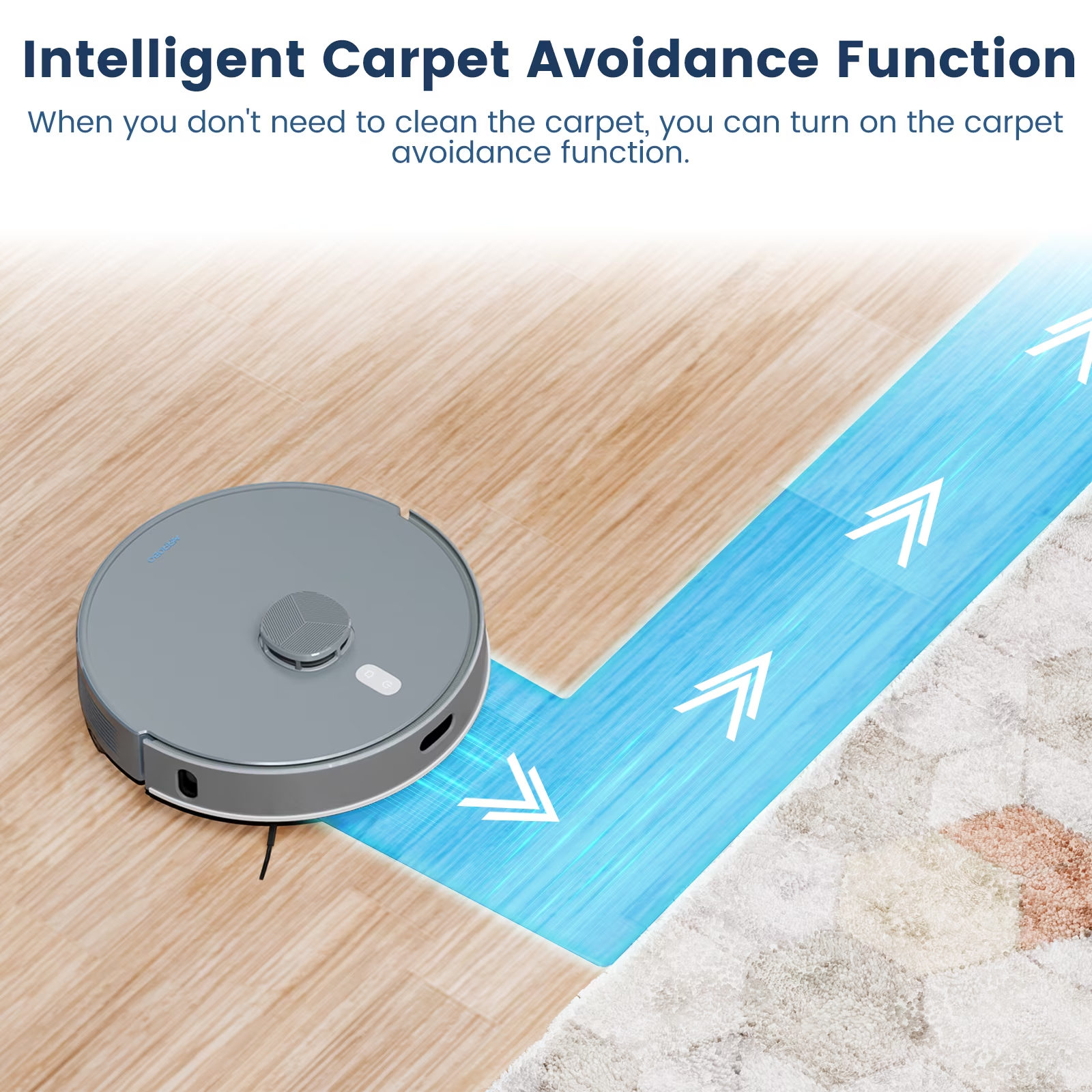 AIRROBO T25+ Robot Vacuum & Mops - Self-Empty, 75-Day Hands-Free, 10000Pa Suction, Ultrasonic Carpet Detection, 180min Runtime