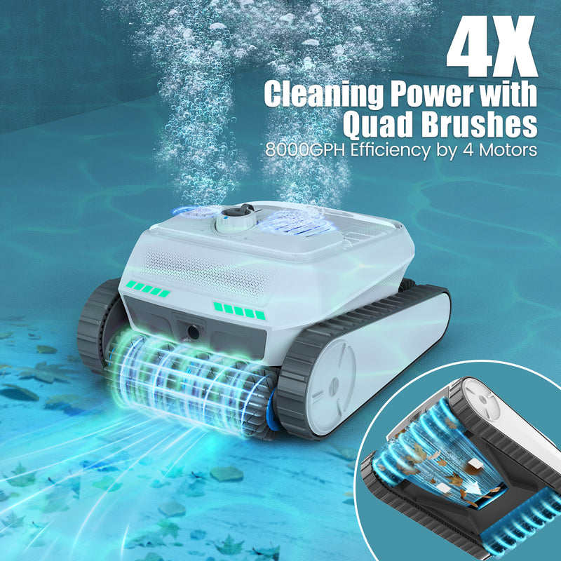 Robotic Pool Vacuum With Energy-Efficient Motor: Ultimate Cleaning Power