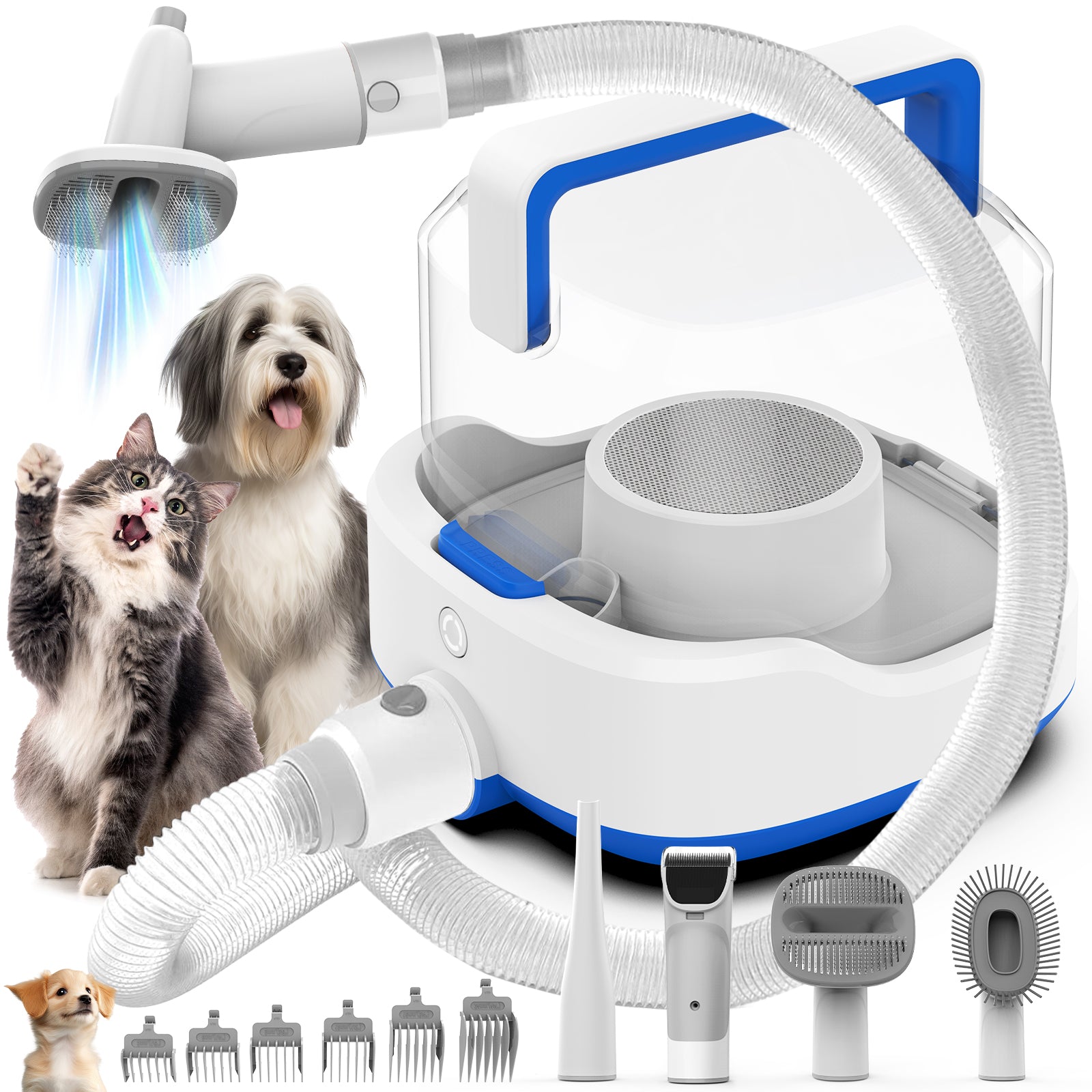 AIRROBO PG200 | Cordless Rechargable Pet Grooming Kit & Vacuum | Pet V