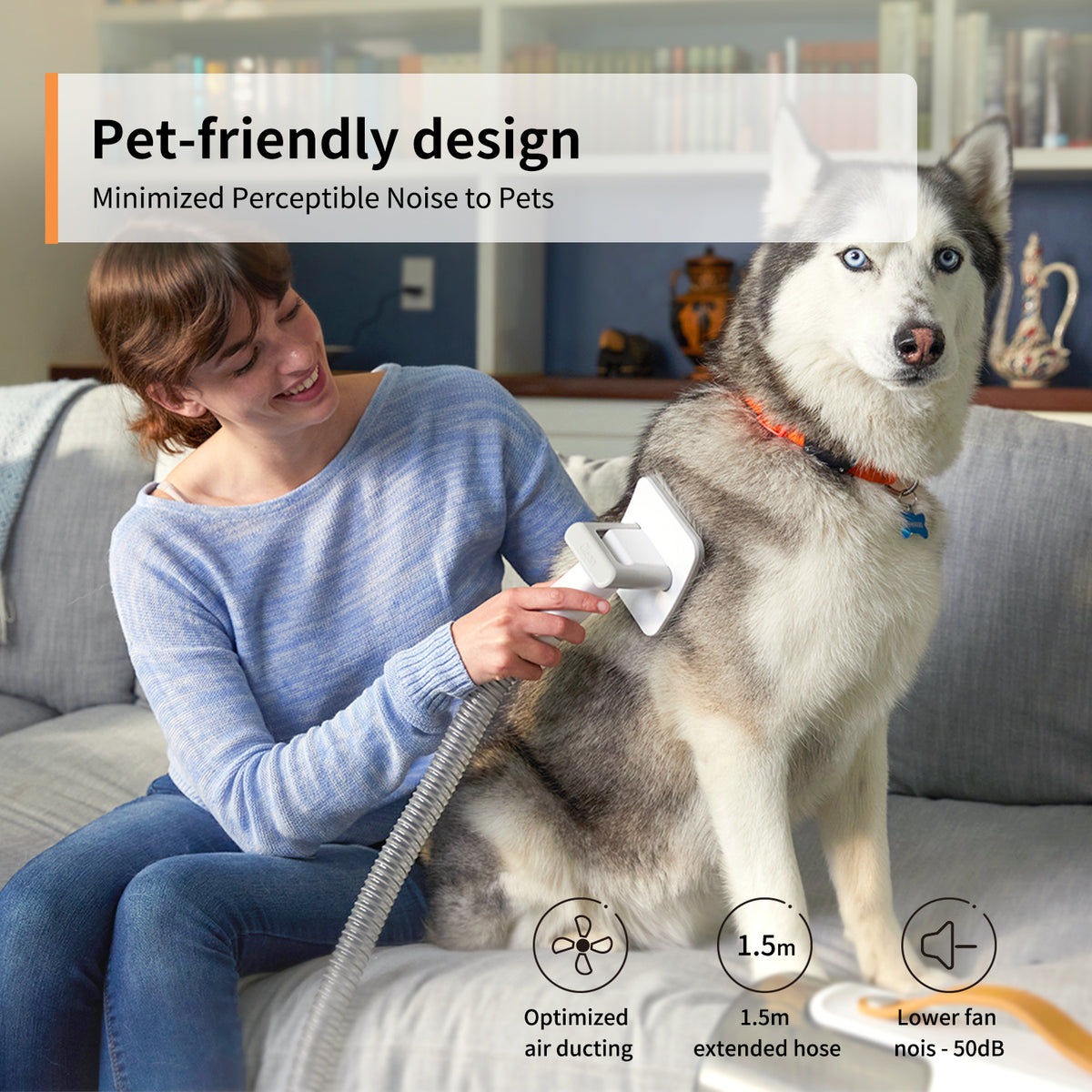 Pet Grooming Kit with Vacuum | Pet Vacuum Groomer | AIRROBO PG100