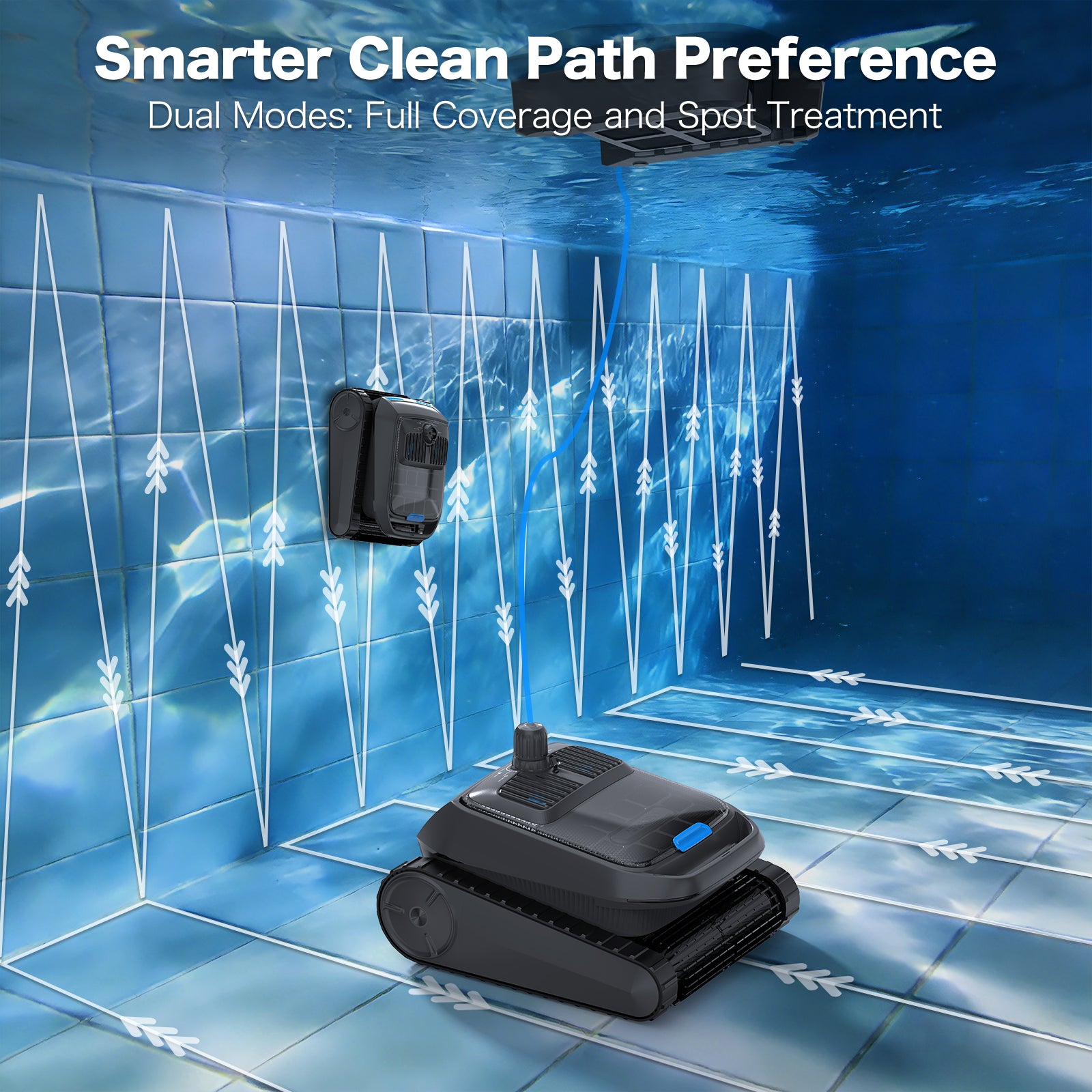 AIRROBO Pool Robot Cleaner 4in1 Omni CP400, Robot Pool Cleaner above Ground Pool and Inground Pool,with Pool Skimmer Robot