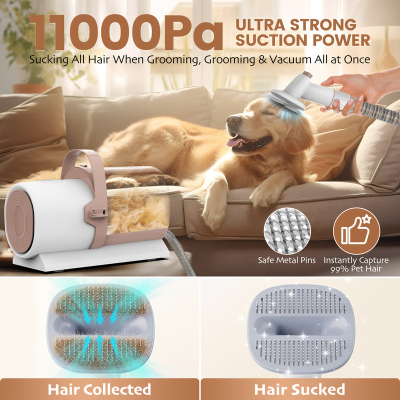 AIRROBO PG50 | 5 in 1 Pet Grooming Kit with Vacuum