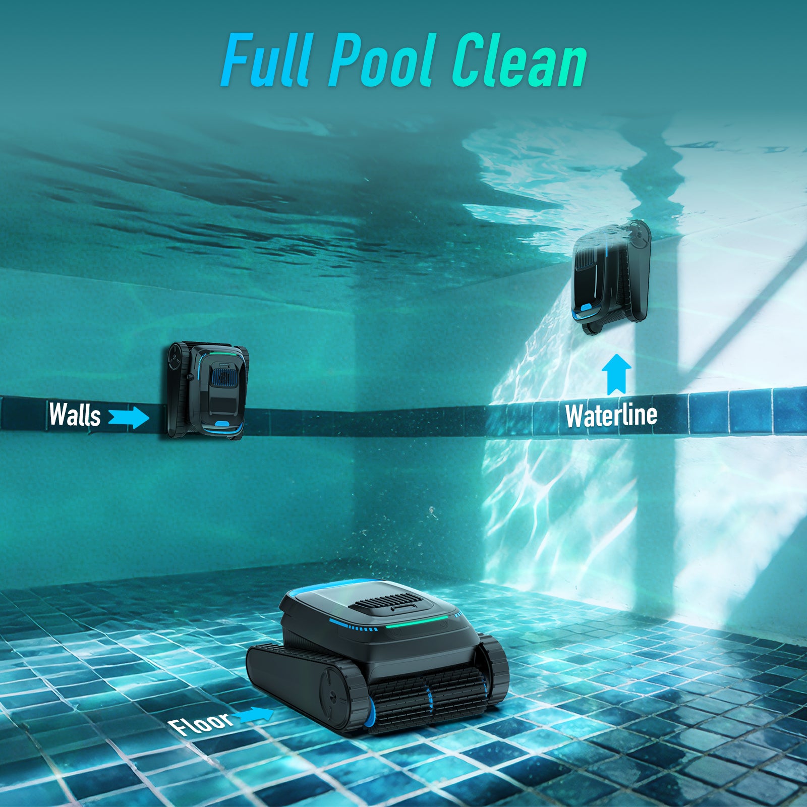 AIRROBO CP20 Cordless Wall-Climbing Robotic Pool Vacuum