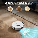 Load image into Gallery viewer, AIRROBO L60+ Self-Empty Robot Vacuum and Mop Cleaner with Ultrasonic Carpet Detection,6000Pa Suction,Laser Obstacle Avoidance,240min Long Runtime
