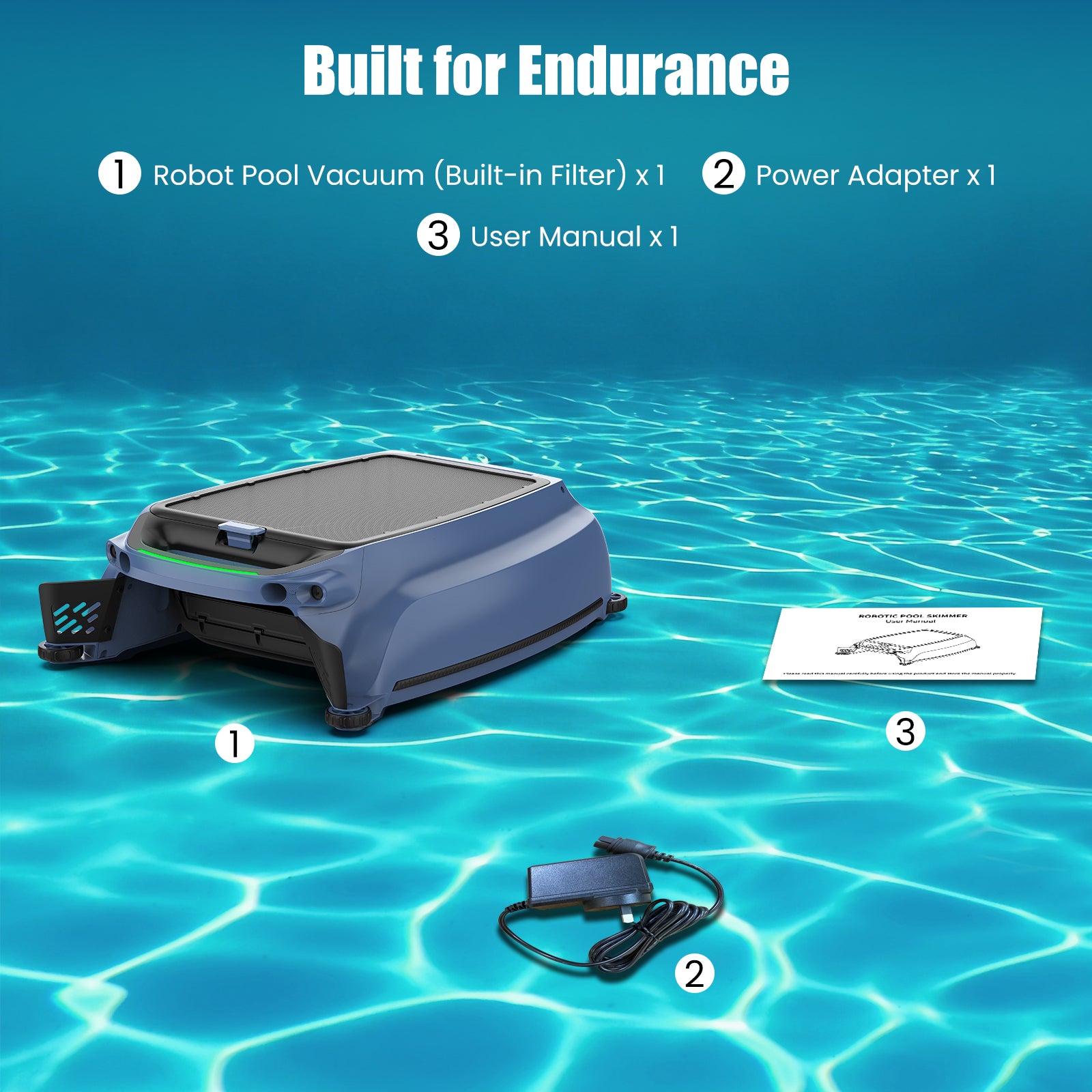 AIRROBO SP200 cordless robot pool cleaner with smart APP contral
