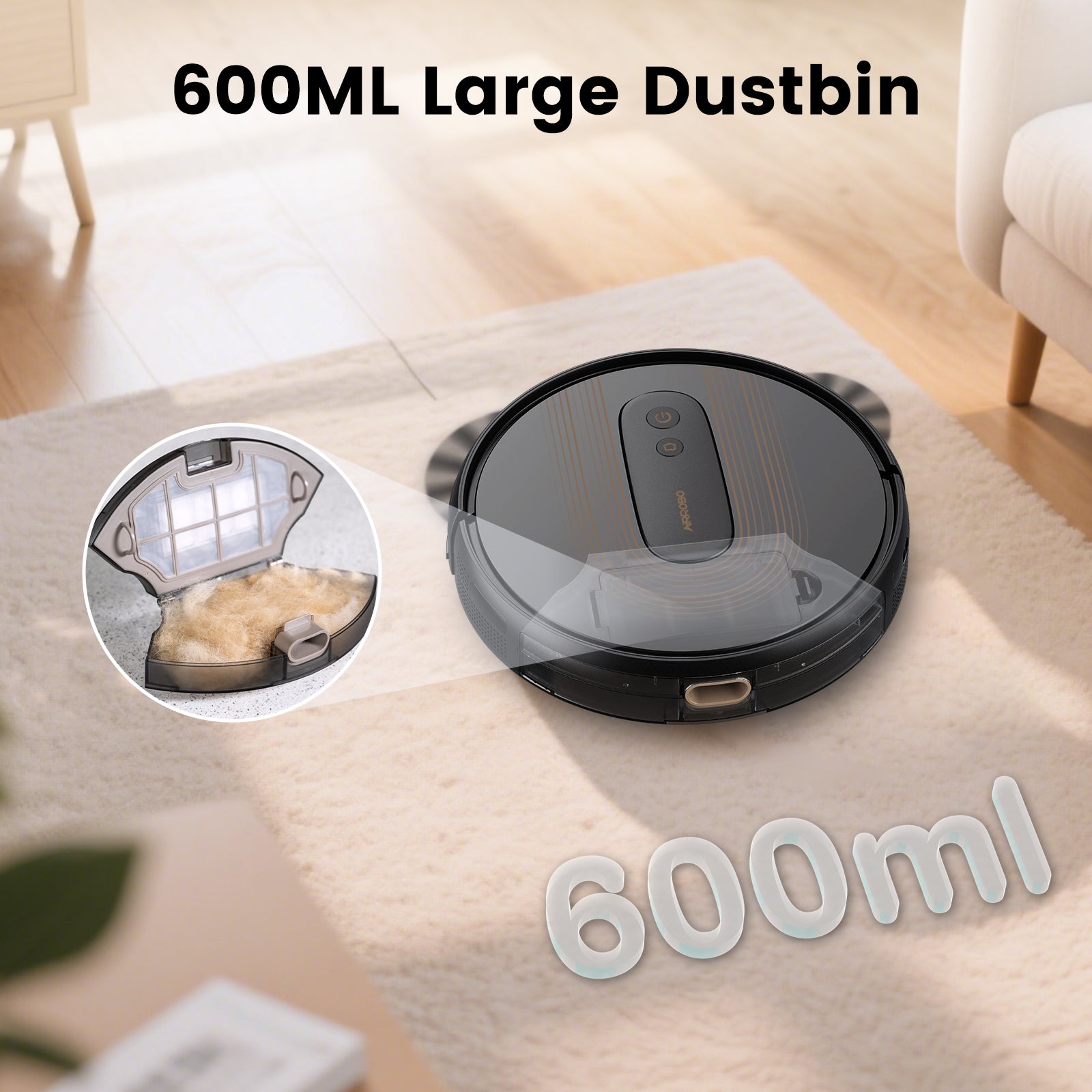 SMART AI ロボット掃除機 G50 AIRROBO®G50 Robot Vacuum with Home Mapping,2800 Strong power
