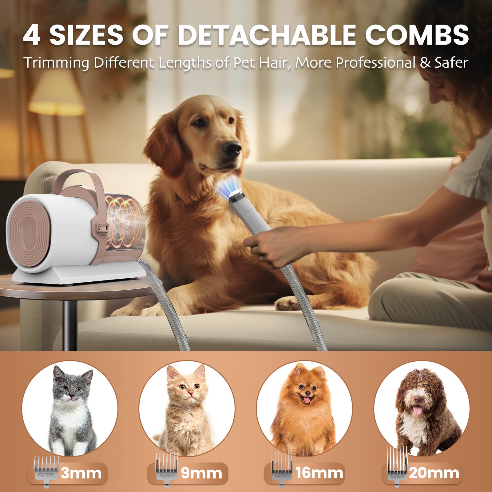 Pet high quality grooming kit & vacuum pro