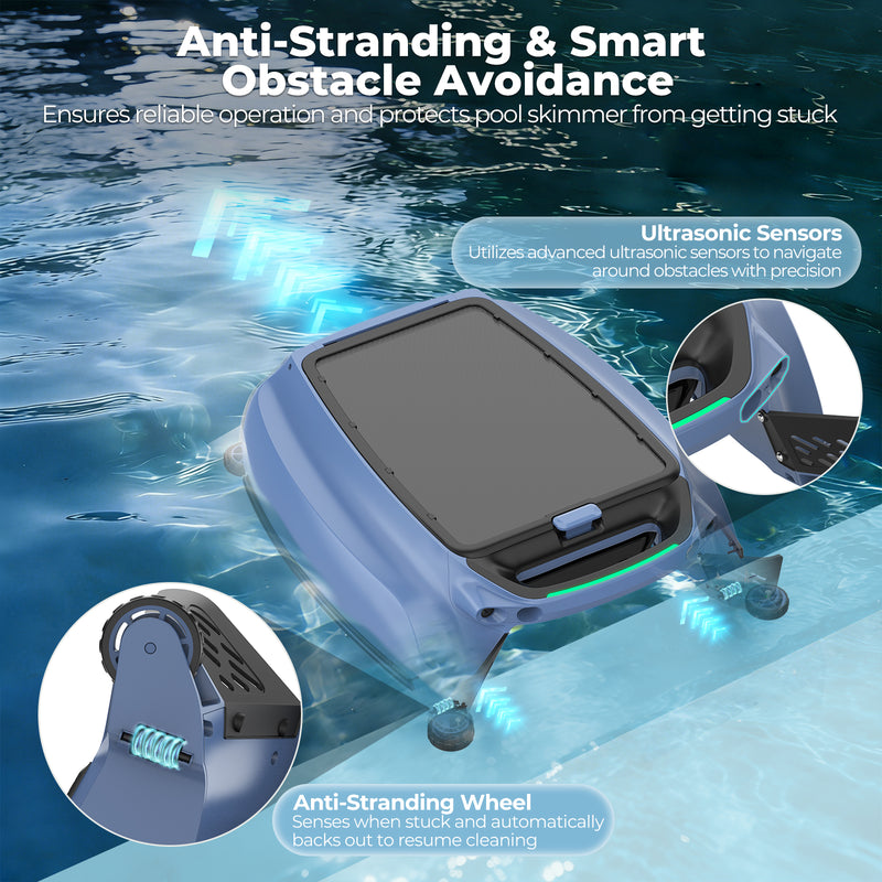 AIRROBO SP200 Solar Powered Automatic Robotic Pool Skimmer Cleaner