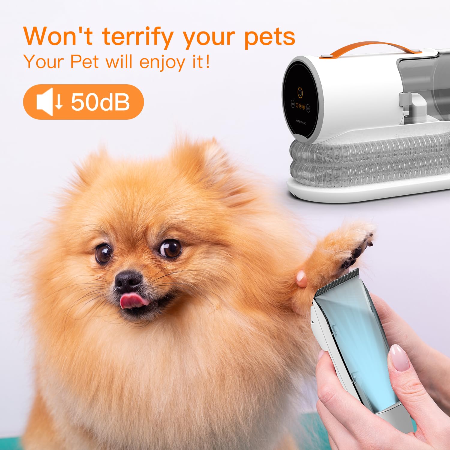 AIRROBO PG100 (Lite) | Pet Grooming Kit with Vacuum | Pet Vacuum Groom