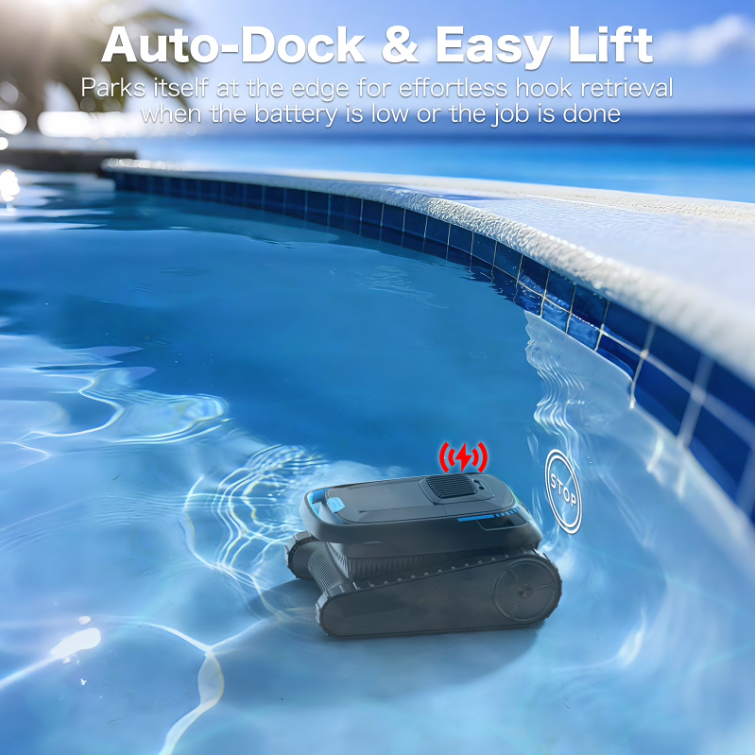AIRROBO Robotic Pool Vacuum CP40 Lite – Cordless Robotic Pool Cleaner for Above-Ground & In-Ground Pools