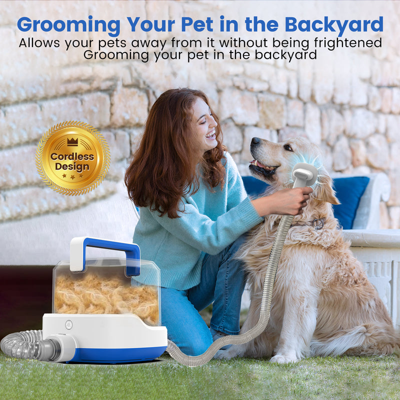 AIRROBO PG200 | Cordless Rechargable Pet Grooming Kit & Vacuum | Pet V