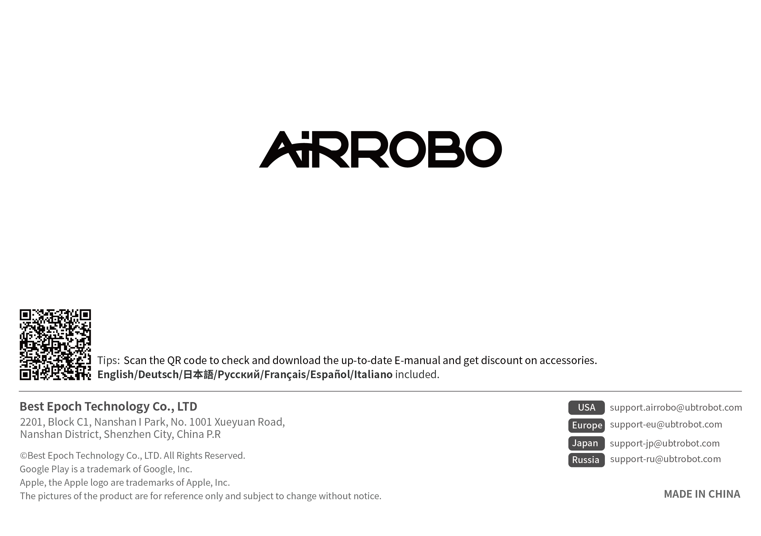 AIRROBO P20 User Manual | US Official Website